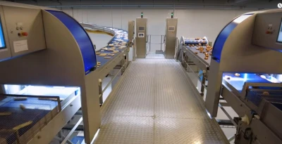 Bread packaging with camera counting